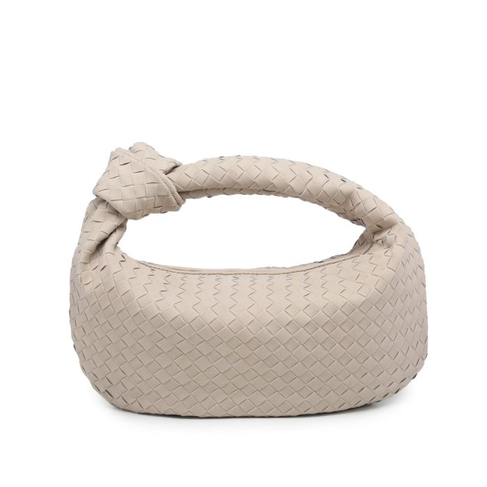 The knotted Bag PU Suede Small Beige
