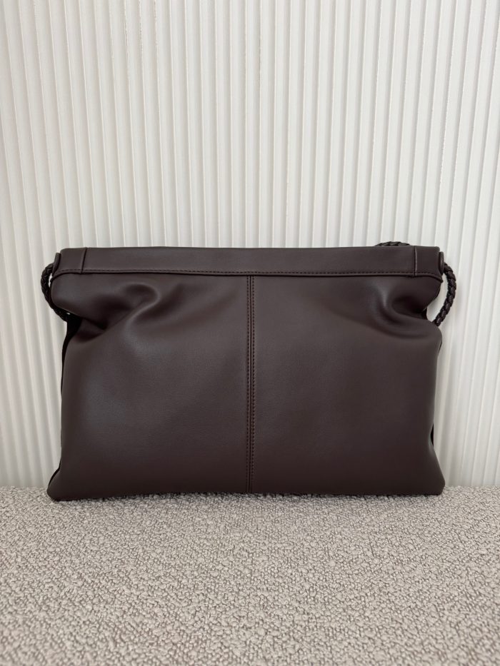Elle Genuine Leather & Genuine Suede Bag Brown