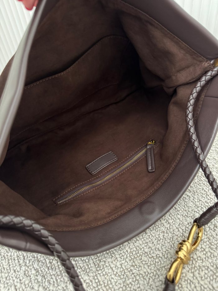 Elle Genuine Leather & Genuine Suede Bag Brown