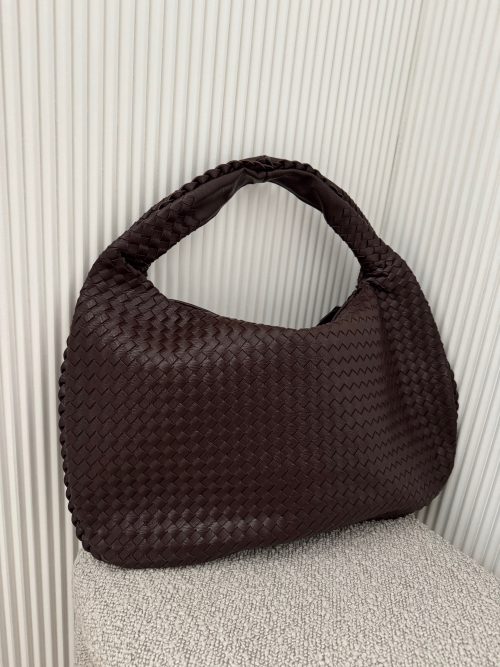 Brown Woven Shoulder Bag