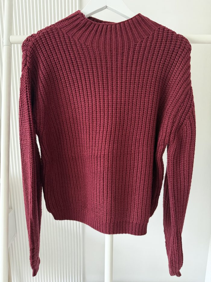 Mock Neck Long Sleeve Knitted Jumper - Image 7