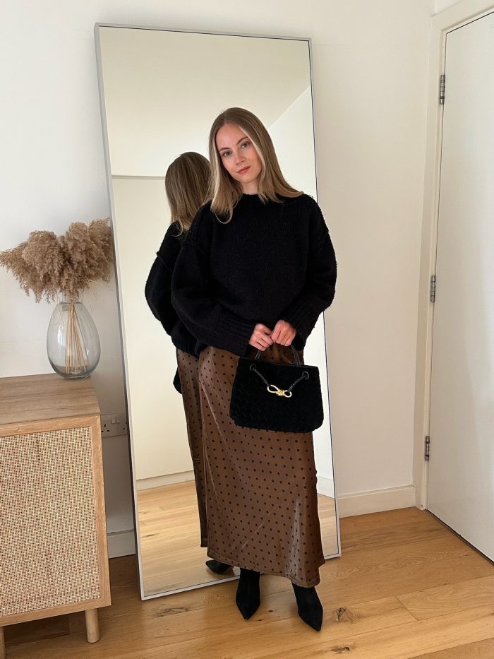 Perrie Polka Dot brown Skirt