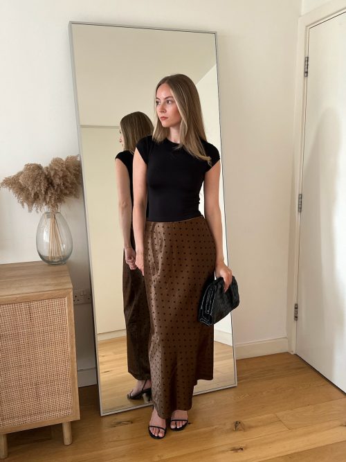 Perrie Polka Dot brown Skirt