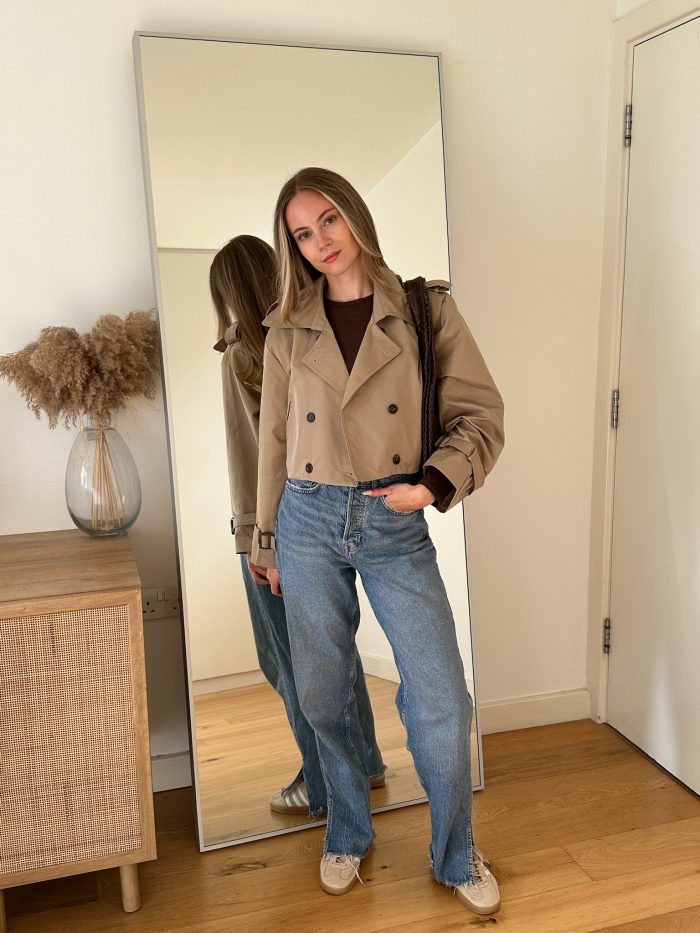 Sloane Cropped Trench Coat