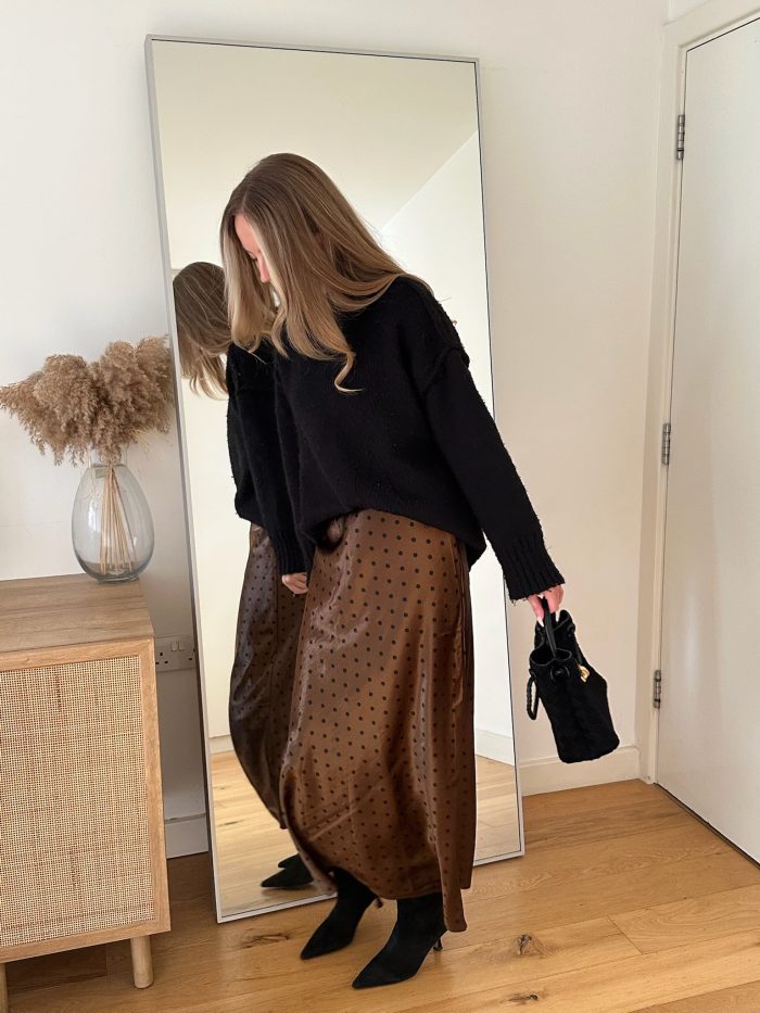 Perrie Polka Dot brown Skirt