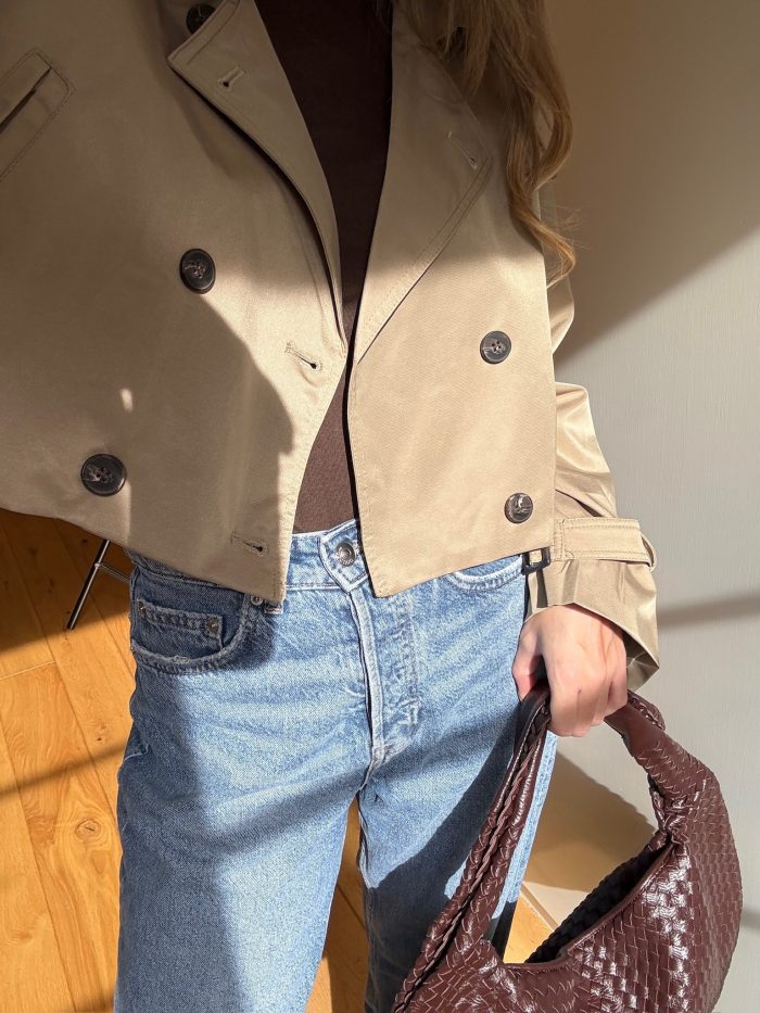 Sloane Cropped Trench Coat