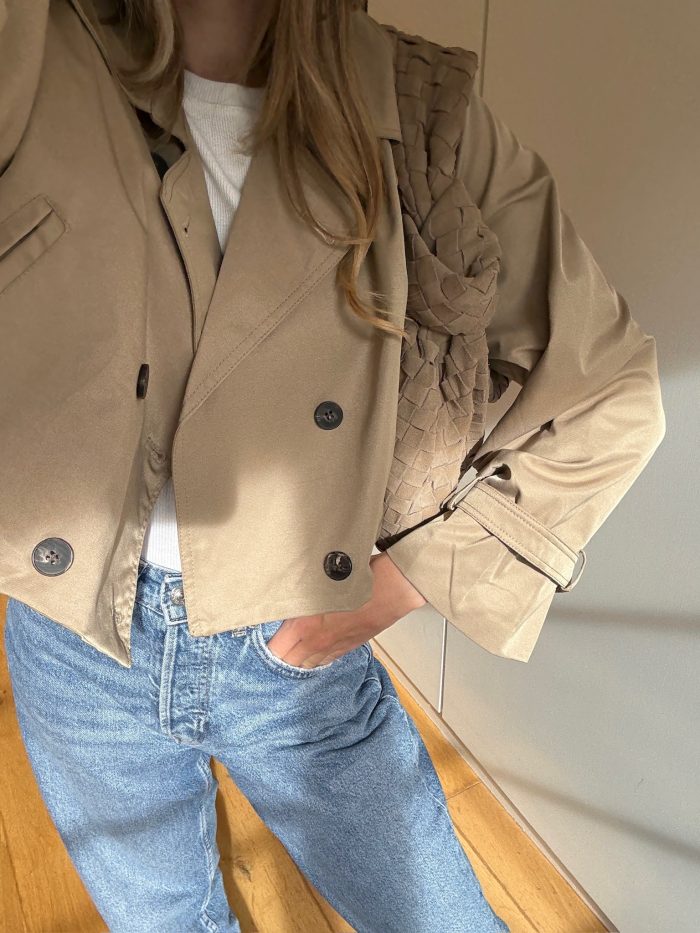 Sloane Cropped Trench Coat