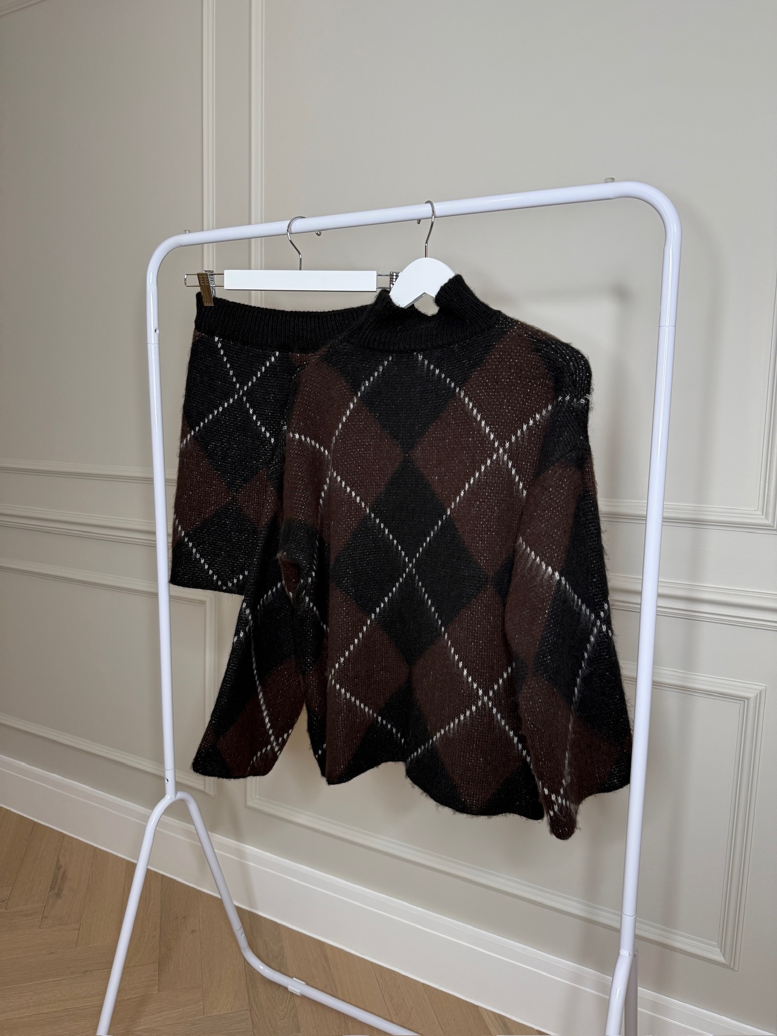 Lois Argyle Jumper & Skirt Set